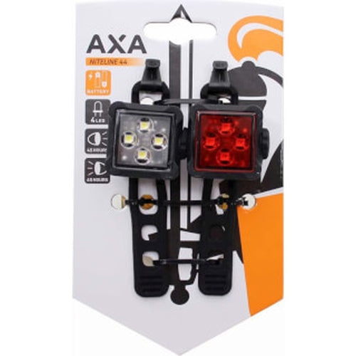 Axa Niteline 44 Verlichtingsset Batterij - Zwart