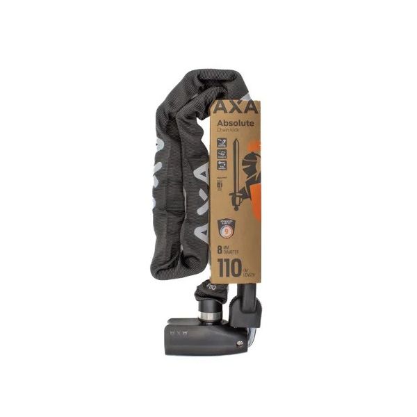 Kettingslot Axa Absolute 8-110 - zwart
