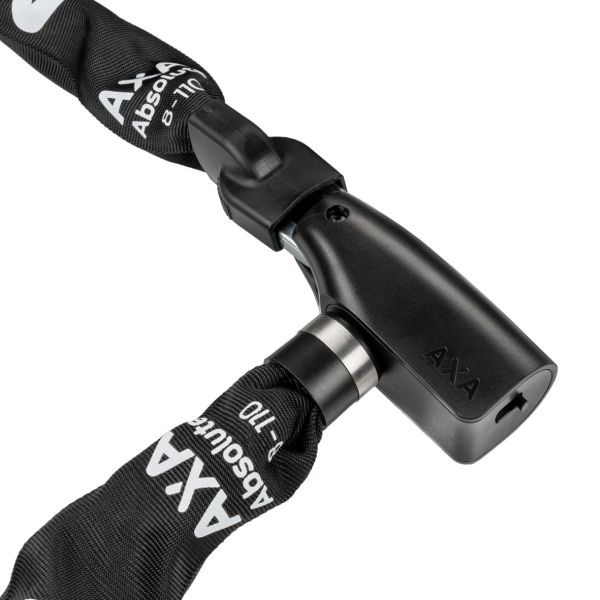 Kettingslot Axa Absolute ART2 - 9-110 met polyester hoes - zwart