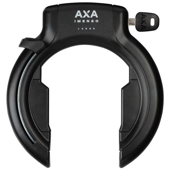 Ringslot Axa Imenso Large Retractable - zwart