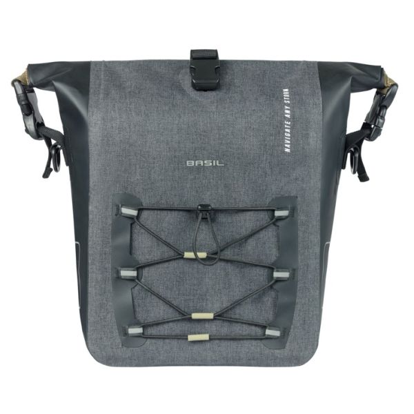 Enkele tas Basil Navigator Storm M MIK 12-15L 14 x 25 x 36 cm - zwart