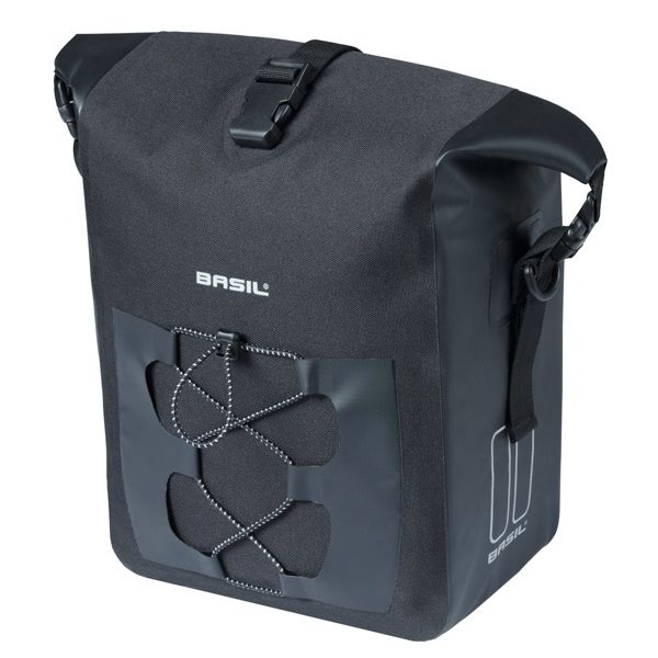 Enkele tas Basil Navigator Waterproof M MIK 12-15L 17 x 28 x 34 cm - zwart