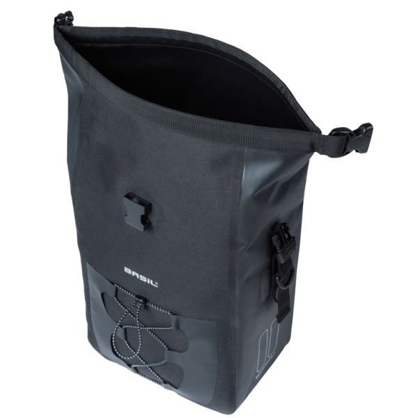 Enkele tas Basil Navigator Waterproof M MIK 12-15L 17 x 28 x 34 cm - zwart