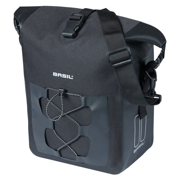 Enkele tas Basil Navigator Waterproof M MIK 12-15L 17 x 28 x 34 cm - zwart