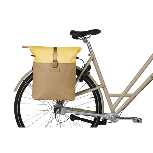 Fietsshopper Basil Vive Mik 15-20L 11 x 29 x 34 cm - zand/geel