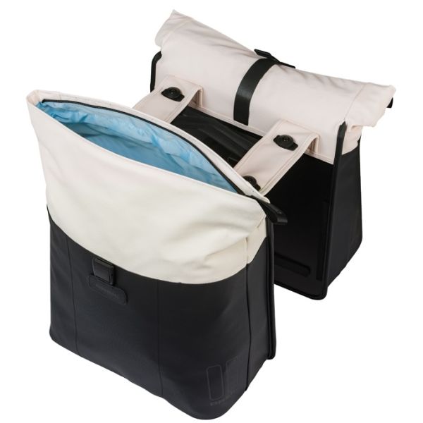 Dubbele fietstas Basil Vive MIK 28-35L 14 x 30 x 38 cm - witzwart