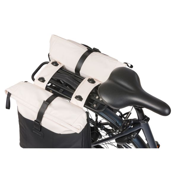 Dubbele fietstas Basil Vive MIK 28-35L 14 x 30 x 38 cm - witzwart