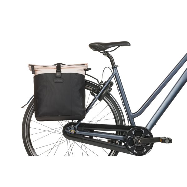 Dubbele fietstas Basil Vive MIK 28-35L 14 x 30 x 38 cm - witzwart