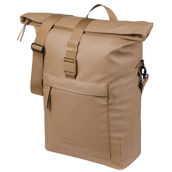 Fietsschoudertas Basil Brooklyn MIK 17L 14 x 32 x 40 cm - zand