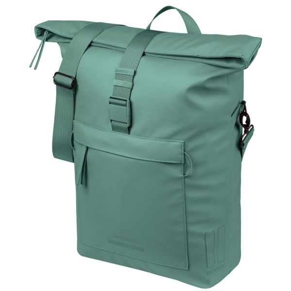 Fietsschoudertas Basil Brooklyn MIK 17L 14 x 32 x 40 cm - groen