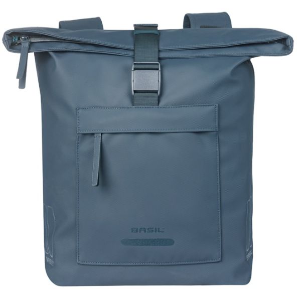 Dubbele fietstas Basil Brooklyn 41L 14 x 30 x 37 cm - blauw