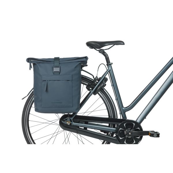 Dubbele fietstas Basil Brooklyn 41L 14 x 30 x 37 cm - blauw