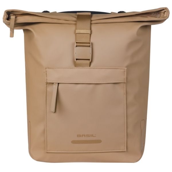Dubbele fietstas Basil Brooklyn MIK 41L 14 x 30 x 37 cm - zand