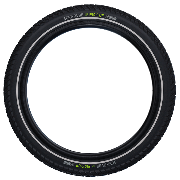 Buitenband Schwalbe Pick-Up E-Cargo Wired 20 inch  65-406 - zwart met reflectie