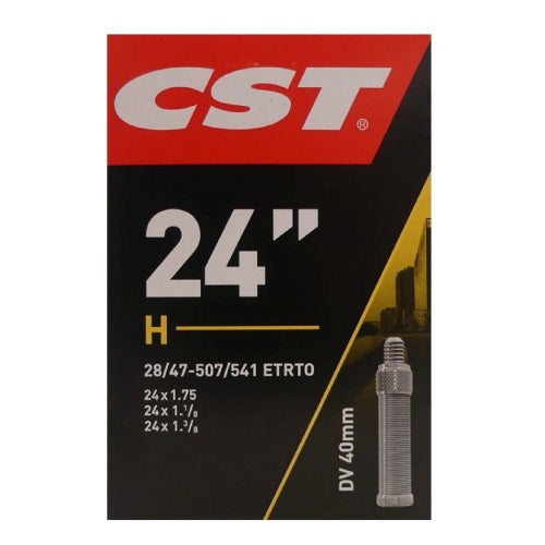 Binnenbanden 24x1 3/8-1 1/4-1.75 Cst Blitz Ventiel 40mm = 28/47-507/541 DV 40mm 070902