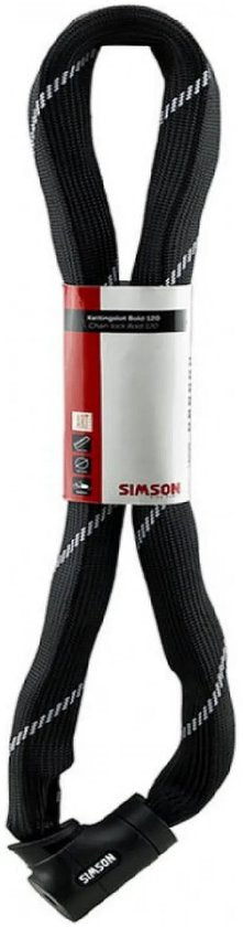 Simson Bold kettingslot 120 cm - ART 2 -  zwart