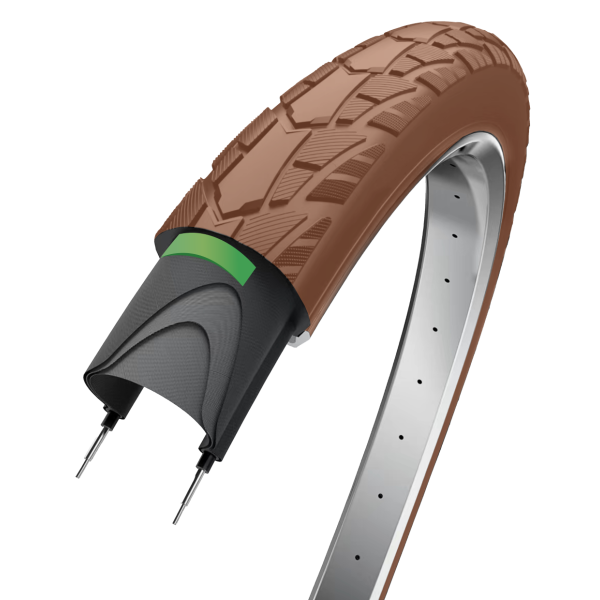 Buitenband Edge Performance Protect 28 x 1.75" / 47-622 - Bruin met reflectie