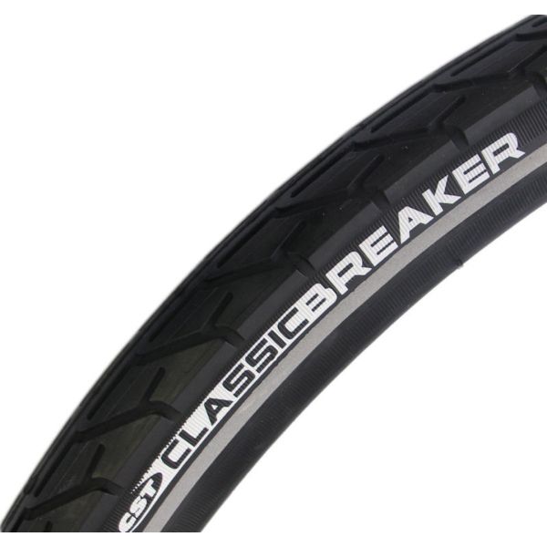 Buitenband CST Breaker 26 x 1 3/8" / 37-590 mm anti-lek - zwart met reflectie