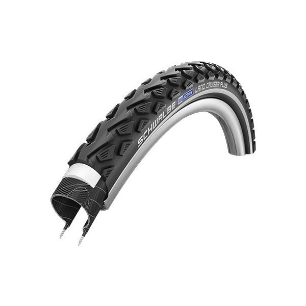 Buitenband Schwalbe Land Cruiser Plus PuntureGuard 26 x 1.75" / 47-559 - zwart met reflectie