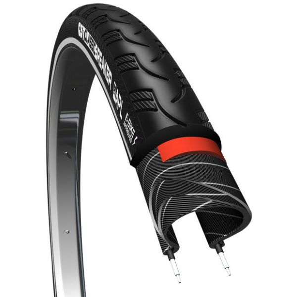 Buitenband CST Breaker 28 x 1.40"/ 37-622 anti-lek - zwart met reflectie