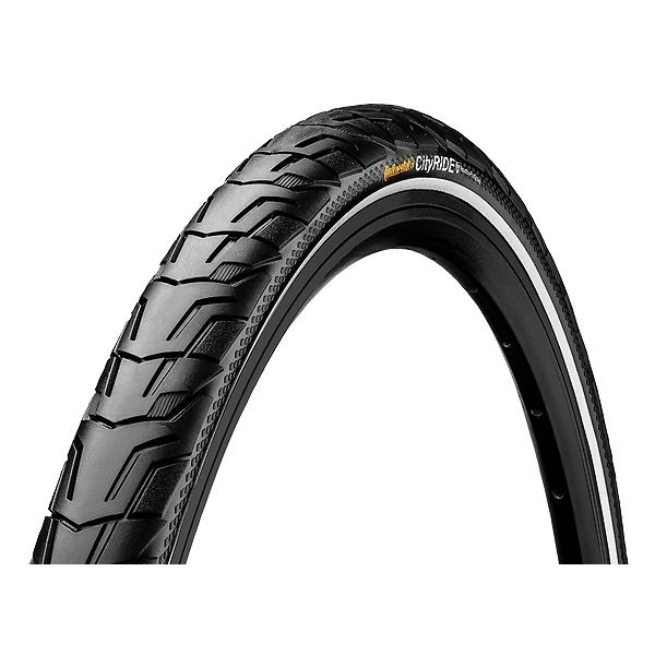 Buitenband Continental Ride City Puncture ProTection 28 x 1.75" / 47-622 - zwart met reflectie