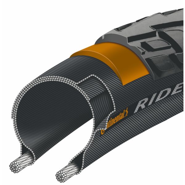 Buitenband Continental Ride Tour 24 x 1.75  47-507 - zwart