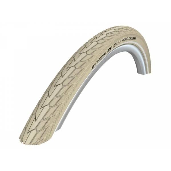 Buitenband Schwalbe Road Cruiser K-Guard 26 x 1.75" / 47-559 mm - créme met reflectie