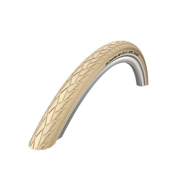 Buitenband Schwalbe Road Cruiser K-Guard 28 x 1.60" / 42-622 mm - créme met reflectie