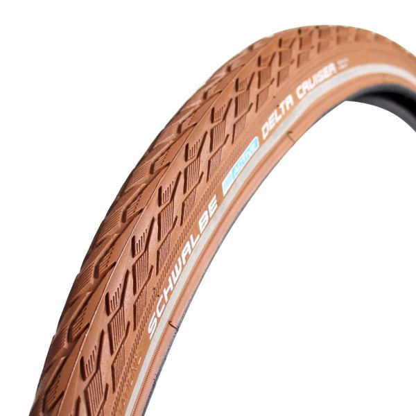 Buitenband Schwalbe Delta Cruiser Plus 28 x 1.40" / 37-622mm - bruin met reflectie