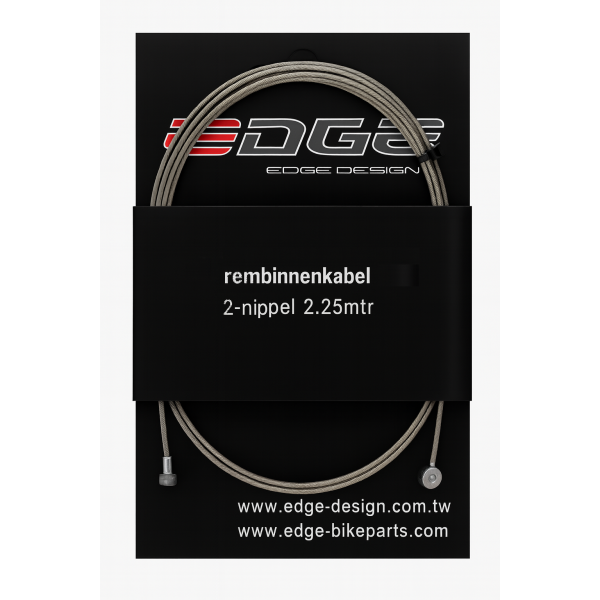 Rem binnenkabel Edge 2250 mm met 2 nippels