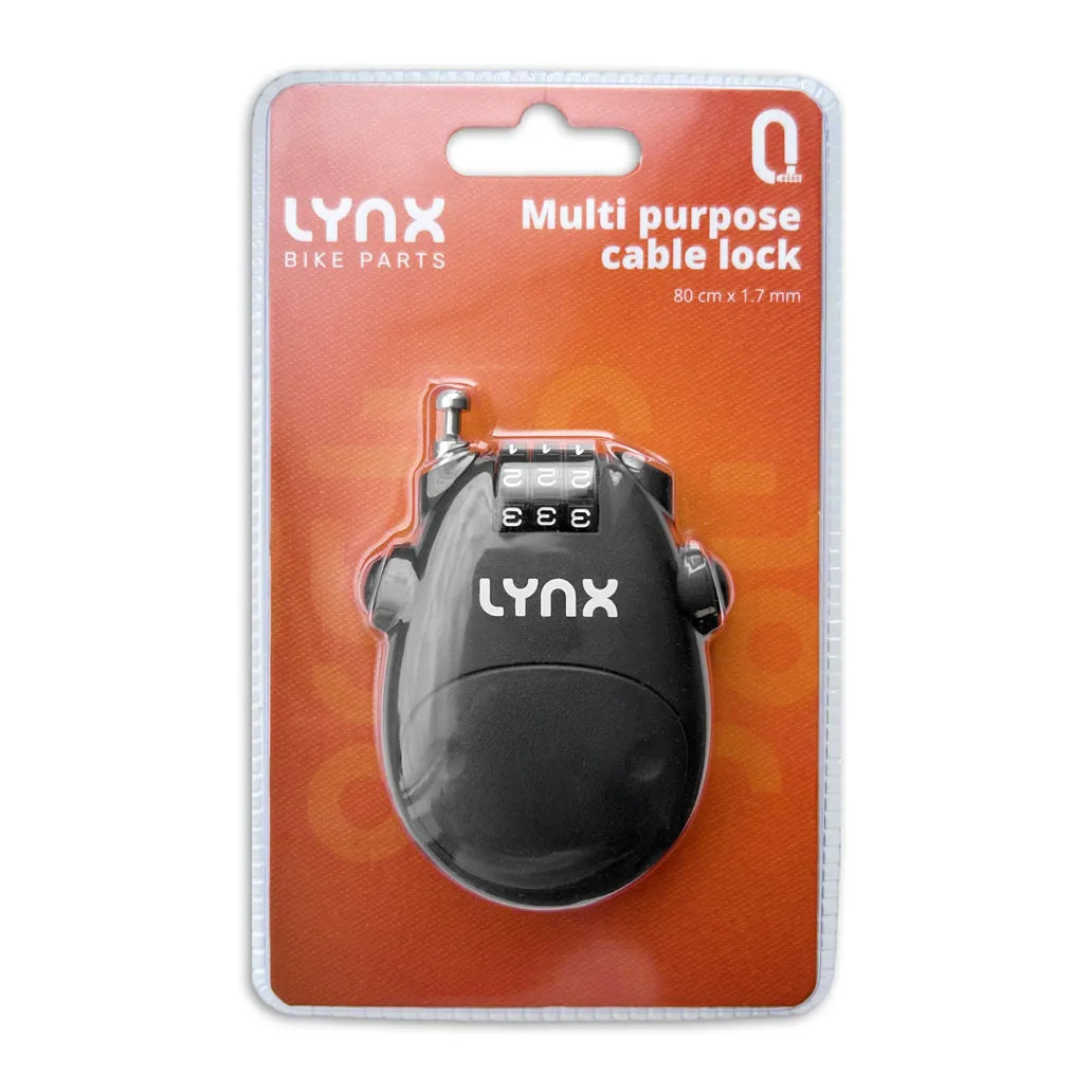 Lynx Multifunctioneel kabelslot / Helmslot 80 cm x 1.7 mm