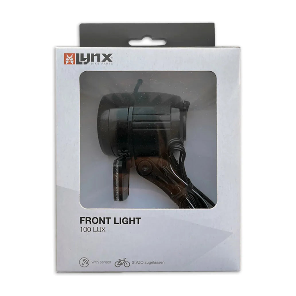 LYNX Koplamp Dynamo Max+ Sensor 100 Lux