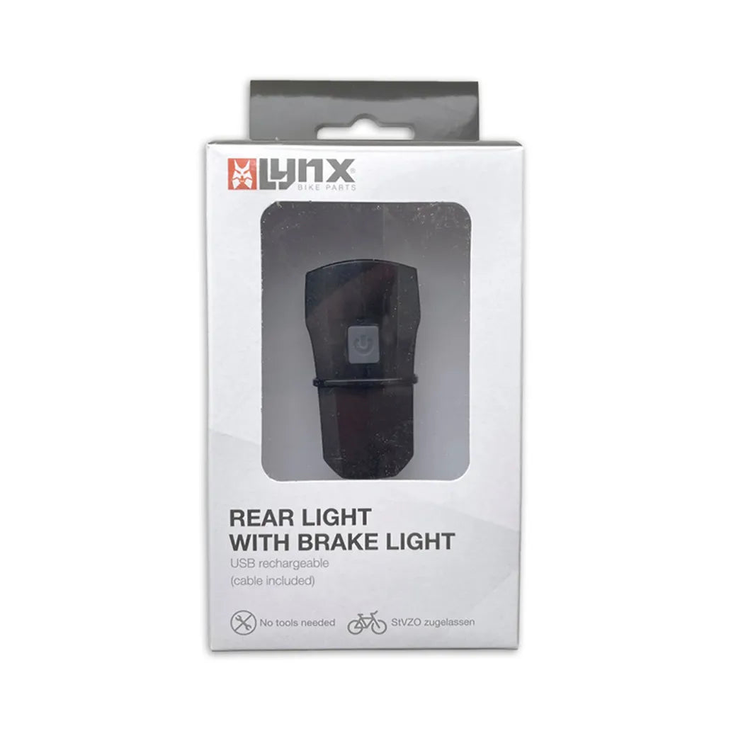 Lynx Achterlicht USB met remlicht functie