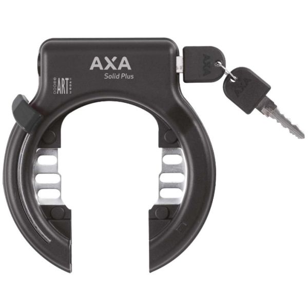 Ringslot Axa Solid Plus ART2 met insteekkabel Newton PL150 - zwart