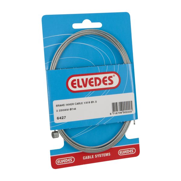 Rem binnenkabel Elvedes 2250mm gegalvaniseerd ø1,5mm T-nippel