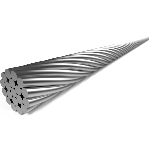 Rem binnenkabel Elvedes 4000mm 1×19 draads verzinkt ø1,5mm met V-nippel ø5,5 × 10 en T-nippel ø7 x 6