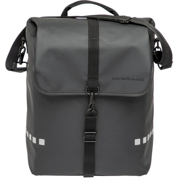 Fietstas New Looxs Odense Single 17,5 liter 32 x 16 x 38 cm - zwart