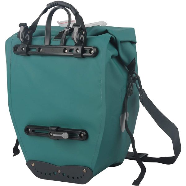 Enkele fietstas Büchel 100% waterdicht 25,4 liter - turquoise