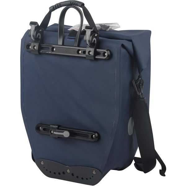 Enkele fietstas Büchel 100% waterdicht 25,4 liter - donkerblauw