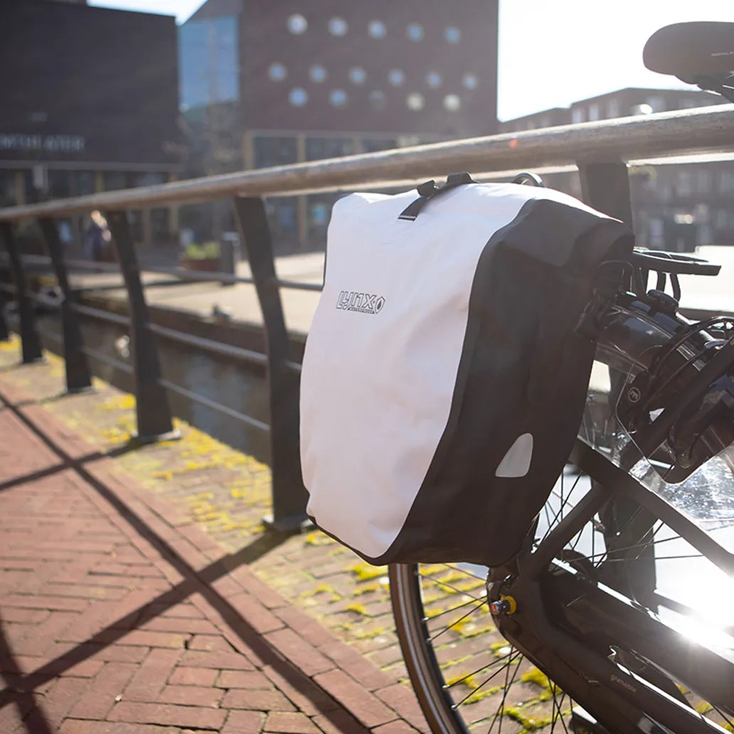 Lynx  Enkele fietstas XL Rocky - Wit