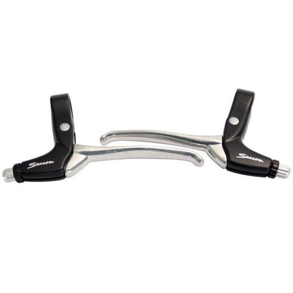 Remgreepset Saccon voor rollerbrake - 4 vingers - zwart / zilver