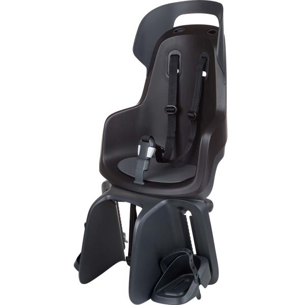 Kinderzitje achter Bobike Go Maxi met dragerbevestiging - urban black