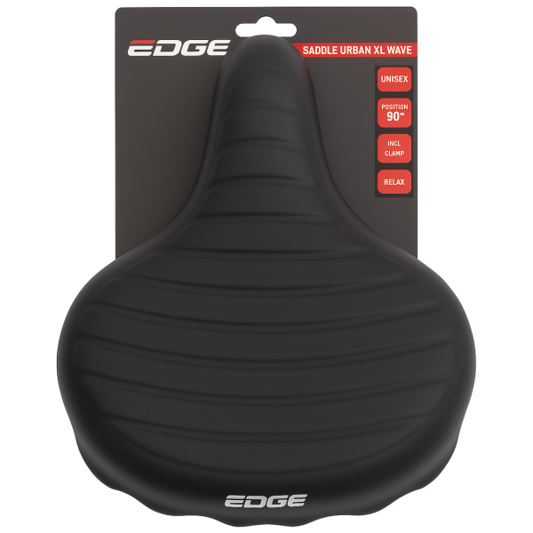 Fietszadel Edge Urban XL Wave - zwart
