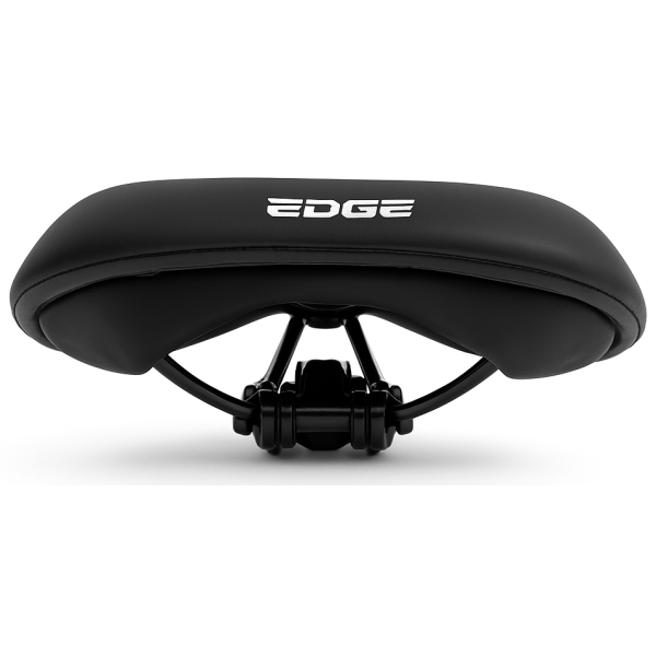 Fietszadel Edge Towny met memory foam - zwart