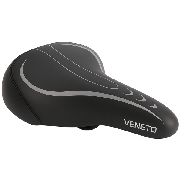 Fietszadel Edge Veneto incl. oppakbeugel en achterlicht - zwart