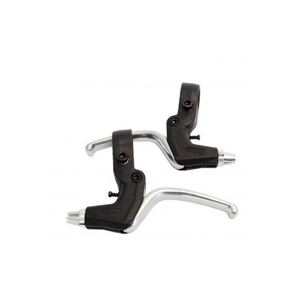 Remgreepset Saccon V-brake - 3 vinger - zwart/zilver