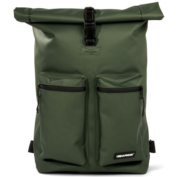 Gerecyclede shopper fietstas Urban Proof Rolltop Backpack 20 liter 34 x 13 x 46 cm - groen