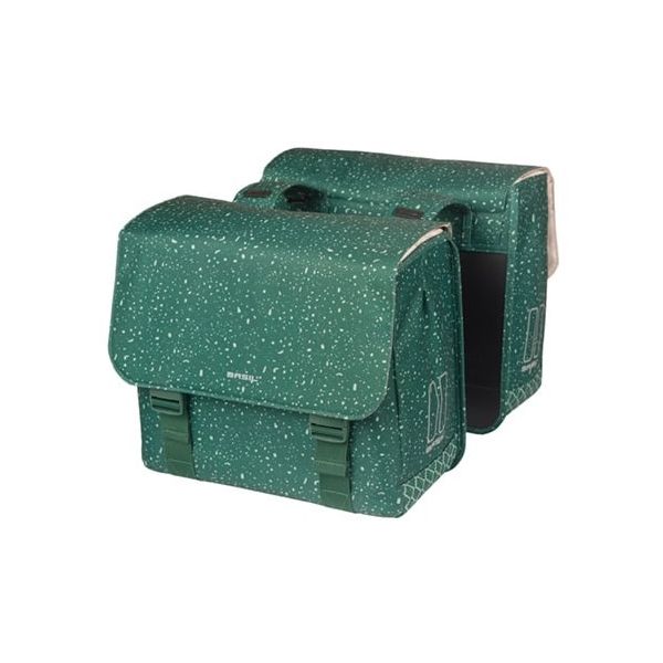 Dubbele fietstas Basil Flair 35 liter - groen