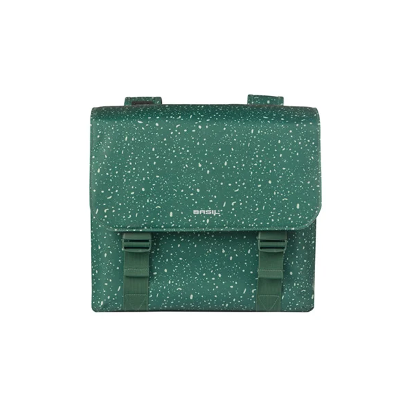 Dubbele fietstas Basil Flair 35 liter - groen