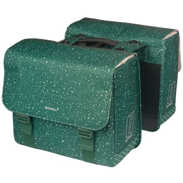 Dubbele fietstas Basil Flair MIK 35 liter 15 x 35 x 31 cm (2x) - groen